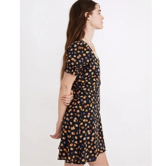 Madewell Do Well Navy Floral Mini Dress - Picture 2 of 10
